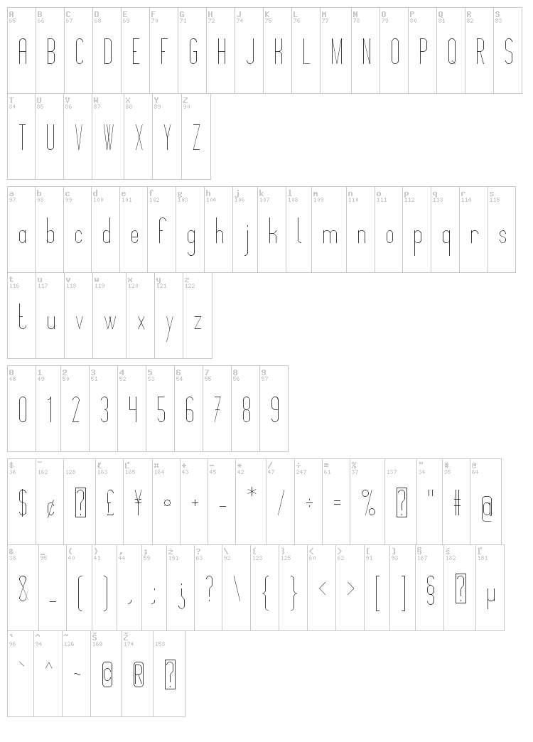 Montepetrum font map